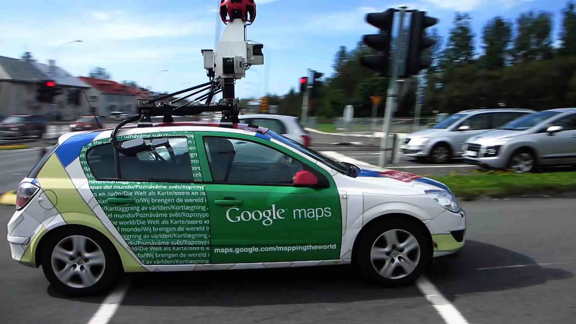 Google maps car