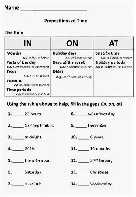 In on at в английском языке Worksheets. Предлоги времени in on at Worksheets. Prepositions of time в английском языке. At on in в английском упражнения.