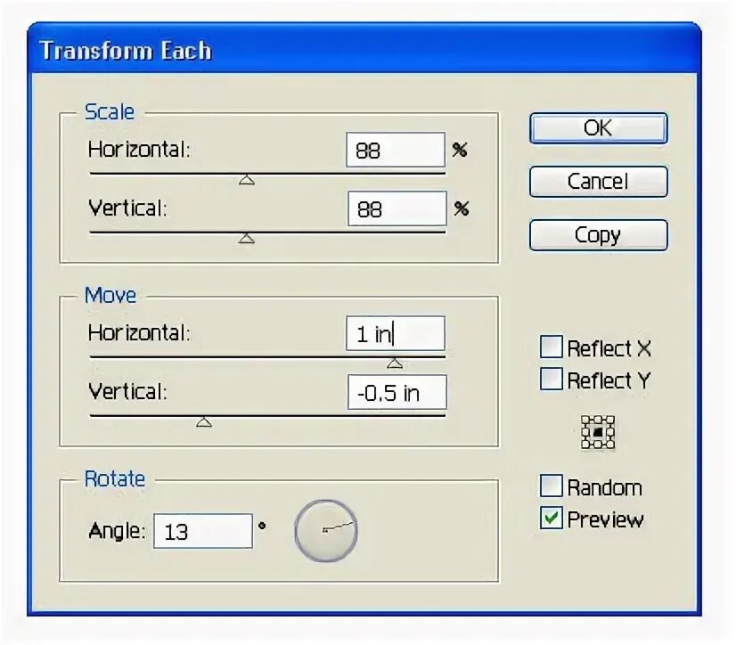 Макрос transform each. Макрос transform each coreldraw.