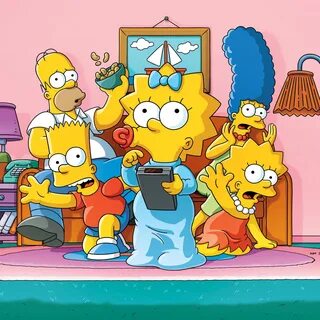 Download The Simpsons Simpson family 2560x2560 wallpaper.