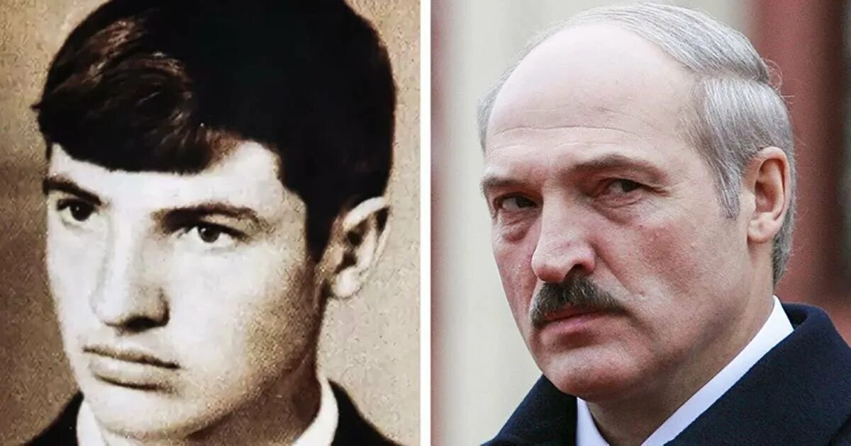 Лукашенко молодой.
