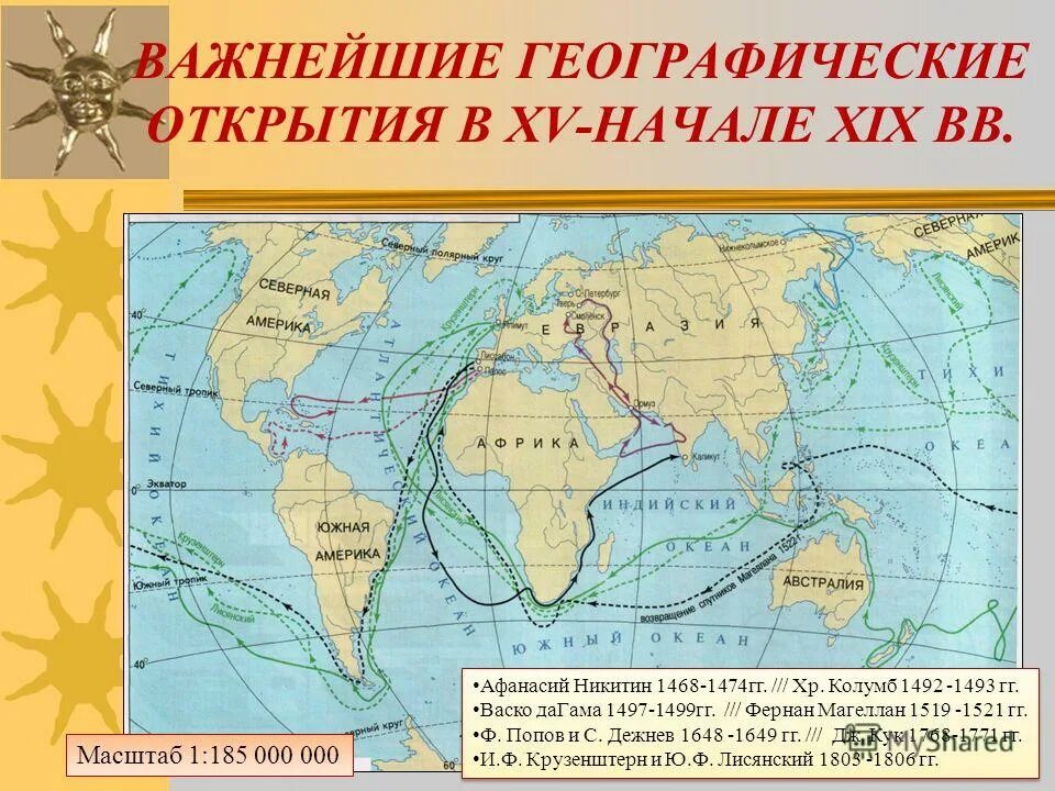 Географические открытия и колониальные