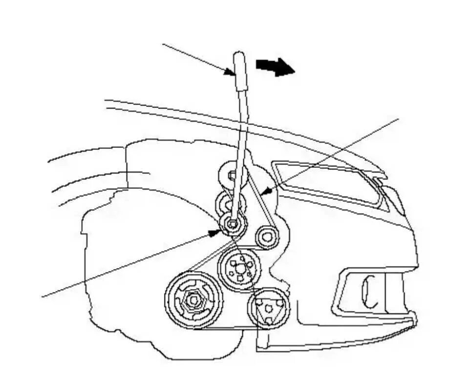 Ремень генератора Хонда Аккорд 7 2.4. Ремень привода Хонда Аккорд 7. Расположение ремня Хонда Аккорд 7 2.4. Приводной ремень Хонда Аккорд 7 2.0.
