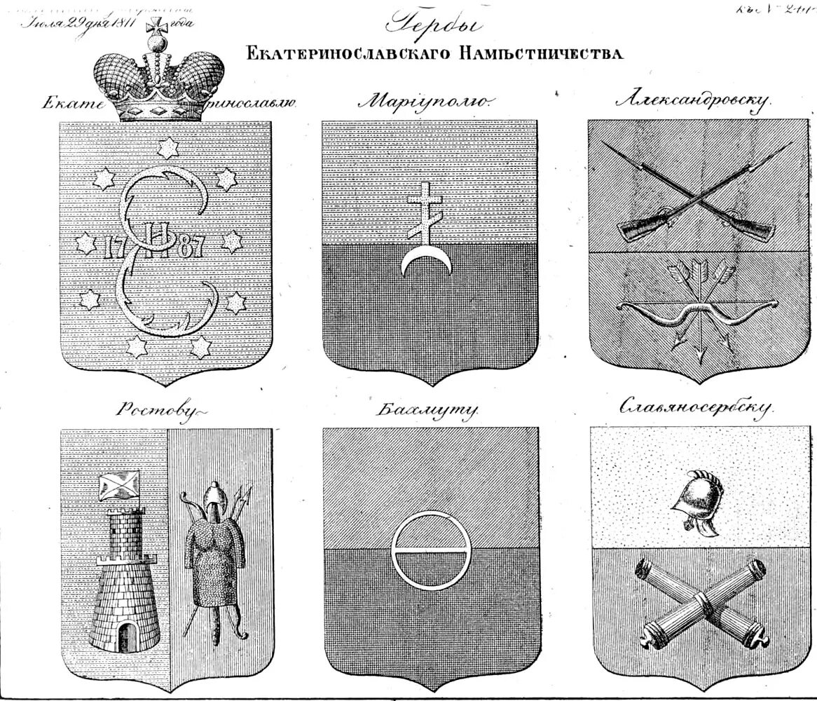 гербы уездов