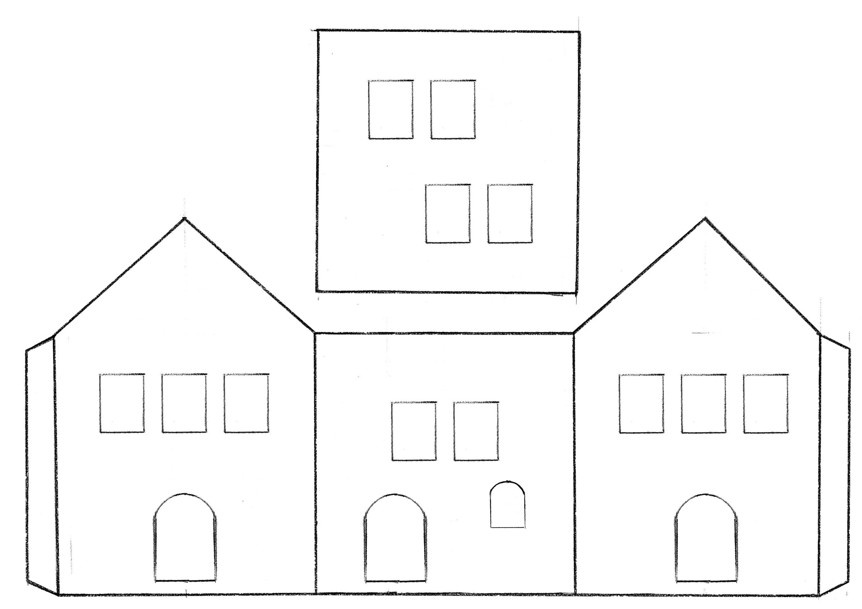 в доме. трафарет дома для вырезания из бумаги шаблоны. трафареты на окна домики. новогодние домики на окна. домик трафарет.