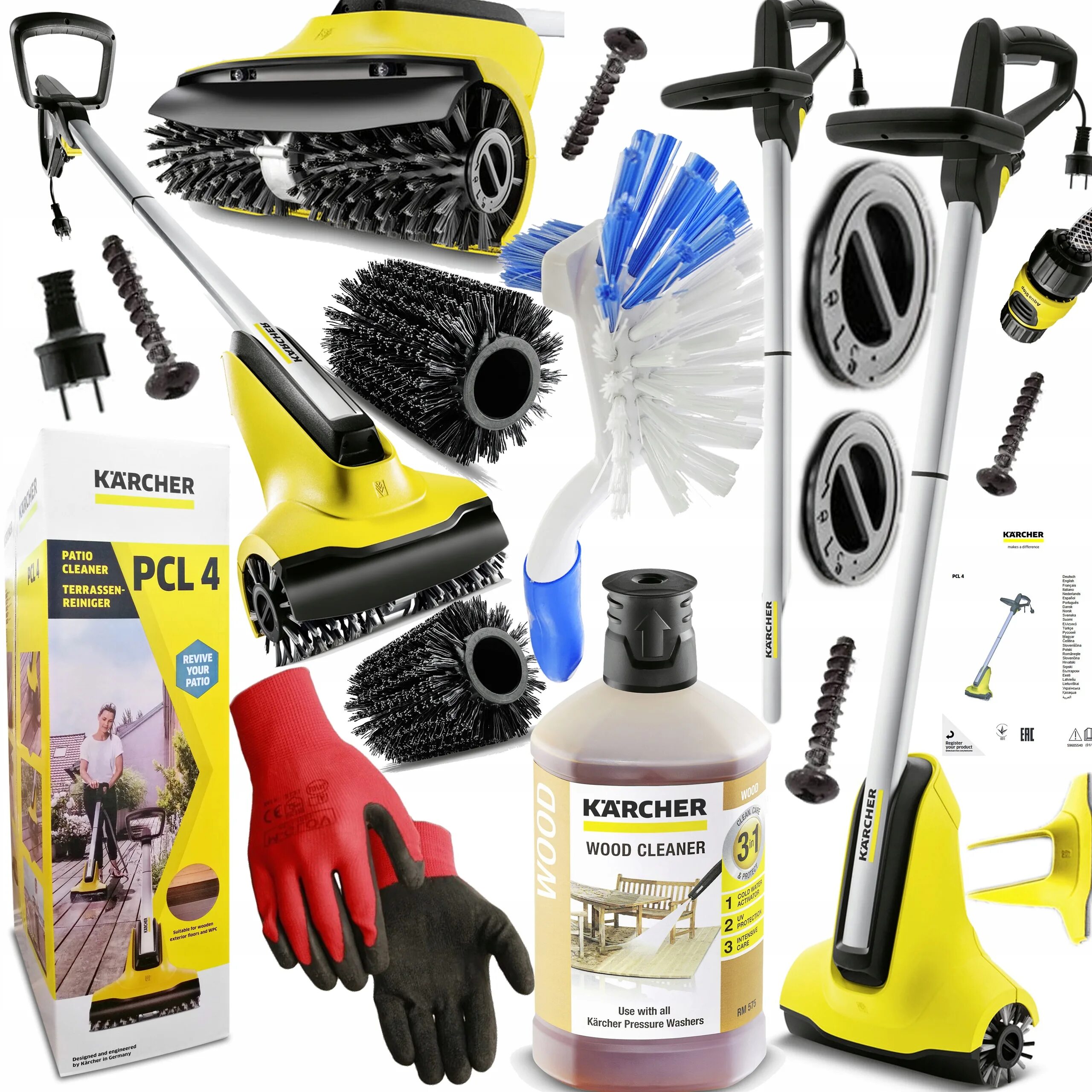 Прочистка karcher. Керхер PCL 4. Karcher Patio Cleaner. Керхер щетка электрическая 220 вольт. Karcher PCL 4 щетки сменные.