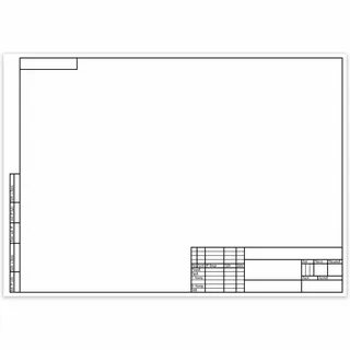Папка для черчения А3, 297х420 мм, 10 л., КТС-ПРО, рамка с горизонтальным штампо
