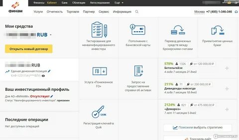 Финам активы