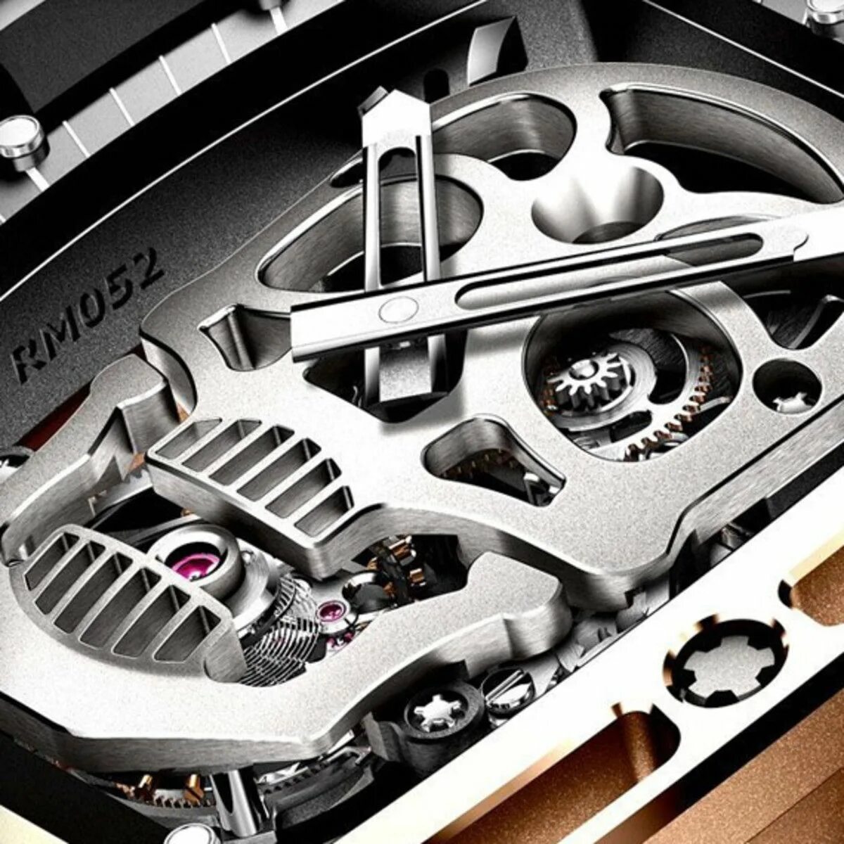 Часы Richard Mille Tourbillon RM 052 Skull. Часы с черепом Richard Mille. RM 52-01 Skull Tourbillon.