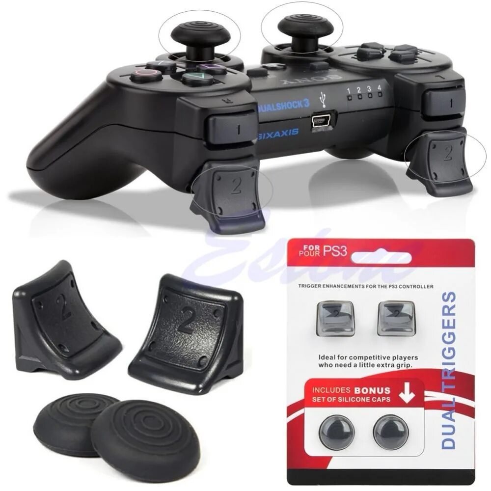 Пс аксессуары. Джойстик проводной ps3 DOUBLESHOCK 3 Controller. Joysgsps3. PLAYSTATION 3 ps3 Controller competitive Dual Grip Triggers buttons Set фдш. Аксессуары для пс3.