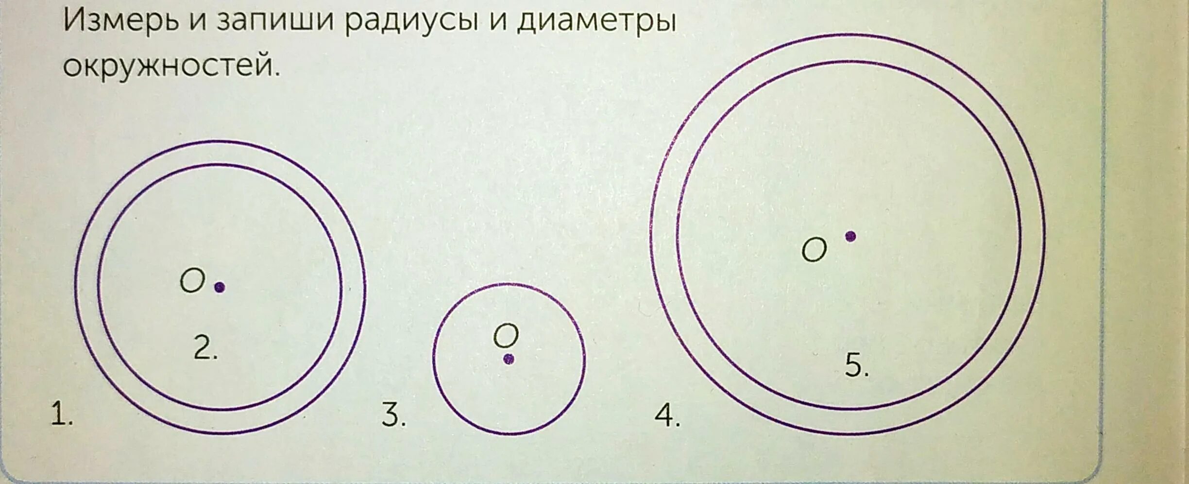 Измерь и запиши диаметры окружностей. Измерь и запиши радиусы и диаметры окружностей 4 класс задание. Что такое радиус окружности 4 класс. Радиус и диаметр окружности 4 класс. Все четыре круга одного размера диаметр радиус