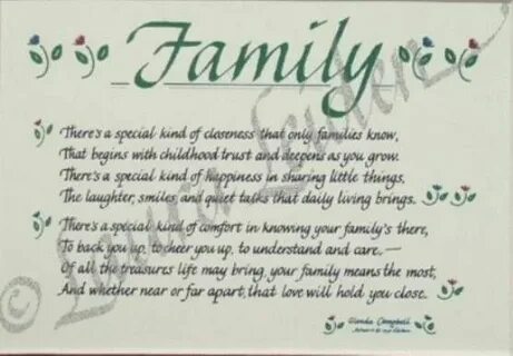 Dear family