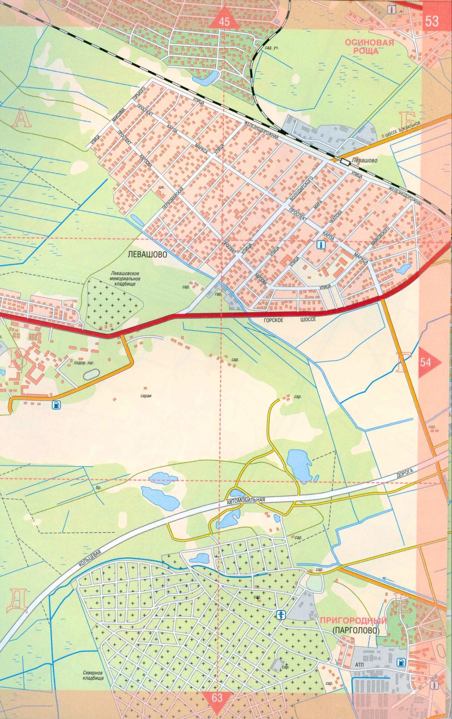 осиновая роща на карте ленинградской области. шуваловский парк парнас поле. генеральный план поселка парголово. индекс парголово осиновая роща. , д.
