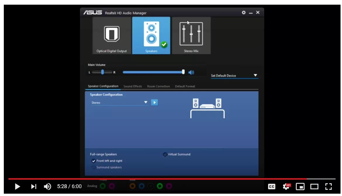 ASUS Audio Realtek Audio.