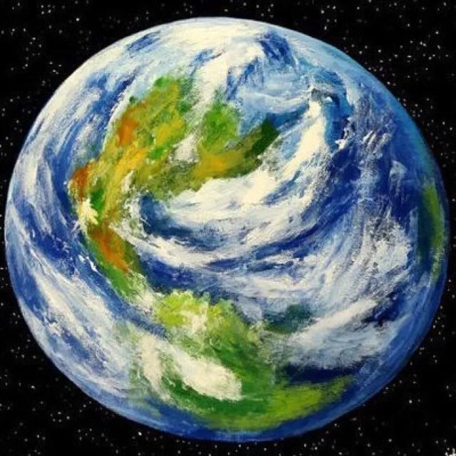 Земля рисунок. Планета земля. Земля красками. Планета земля гуашью.