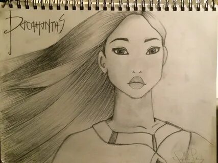 Easy pocahontas drawing