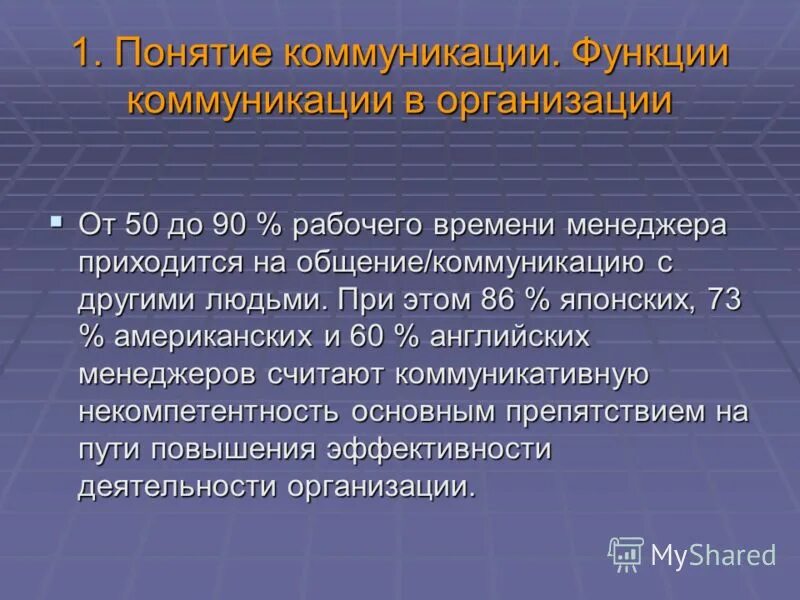 Коммуникации темы докладов