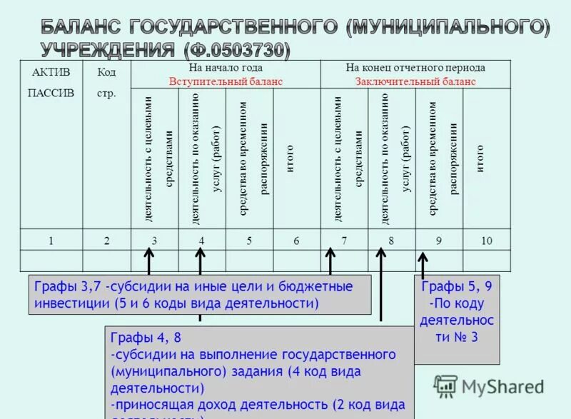 Отчеты государственных бюджетных учреждений