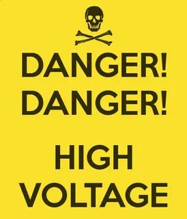 Danger high voltage six