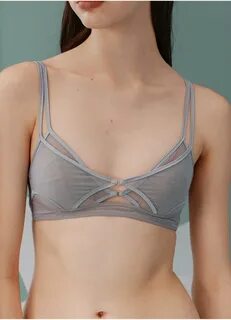 90.9% Шелковый бюстгальтер и трусики BirdTree, Женский комплект из большого бюст