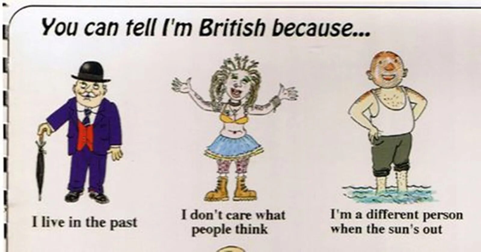 Because you live. British stereotypes. Стереотипы об англичанах. Английский национальный стереотип. Britain stereotype.