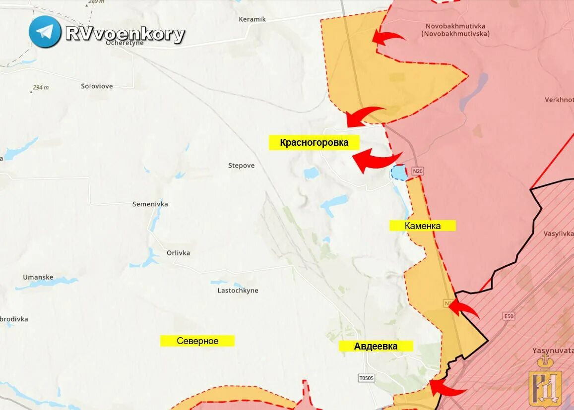 Авдеевка продвижение российских