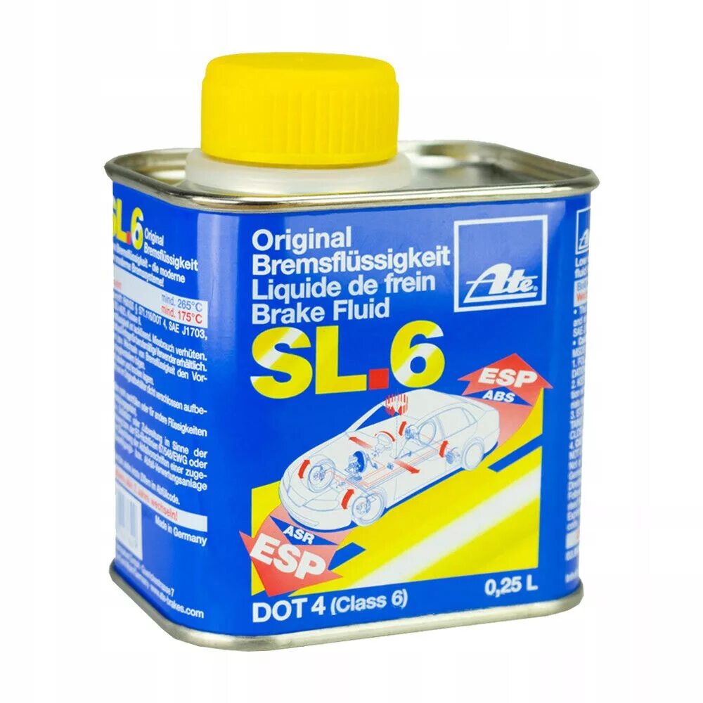 Ate sl6 Dot 4. Тормозная жидкость ate SL.6. Тормозная жидкость ate Dot 4 SL.6 артикул. Ate Brake Fluid SL.6 0.5. Ate sl