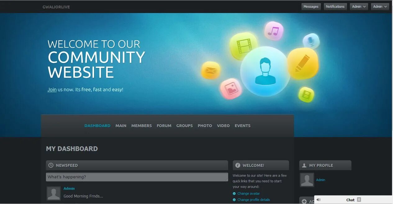 Website joined