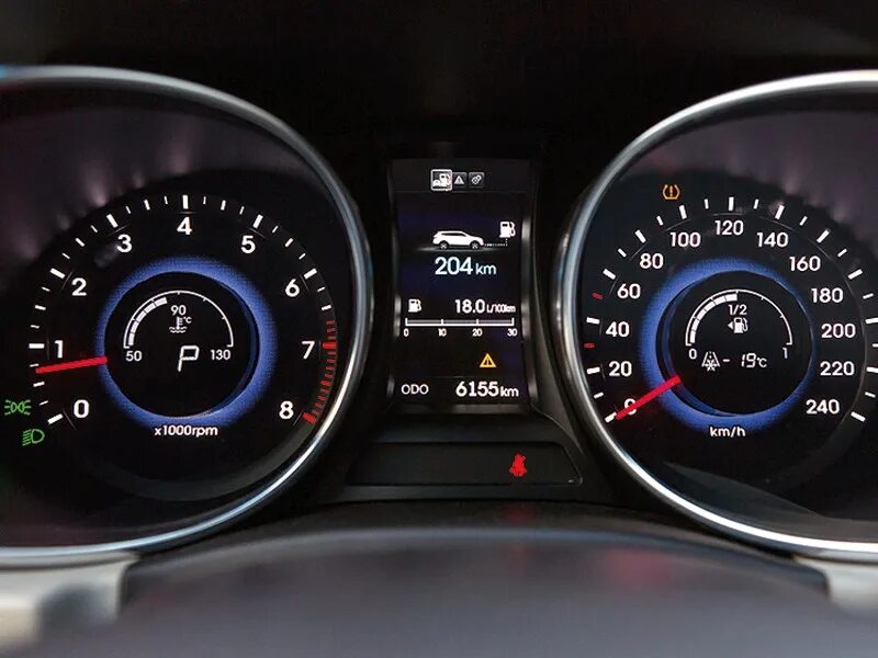 значки на панели приборов санта фе.