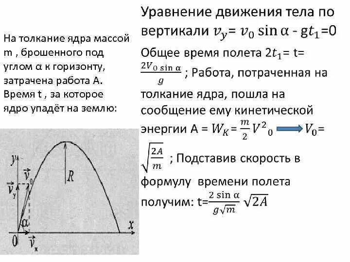 М бросили. Тело массой 2 кг брошено под углом. Ядро бросили под углом к горизонту. Энергия тела брошенного под углом к горизонту. Углом α к горизонту.