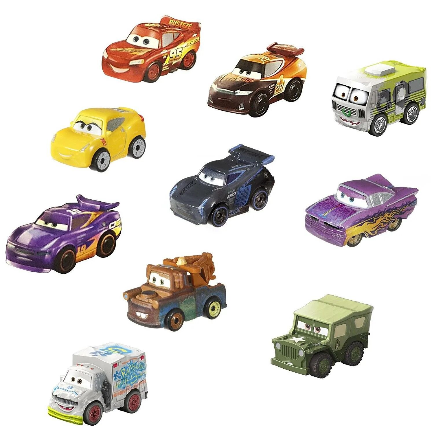 Мини тачки. Набор машин Mattel cars 3 Mini Racers. Тачки Disney Pixar игрушки. Игрушки Disney Pixar cars Mattel. Disney Pixar cars Mini Racers.