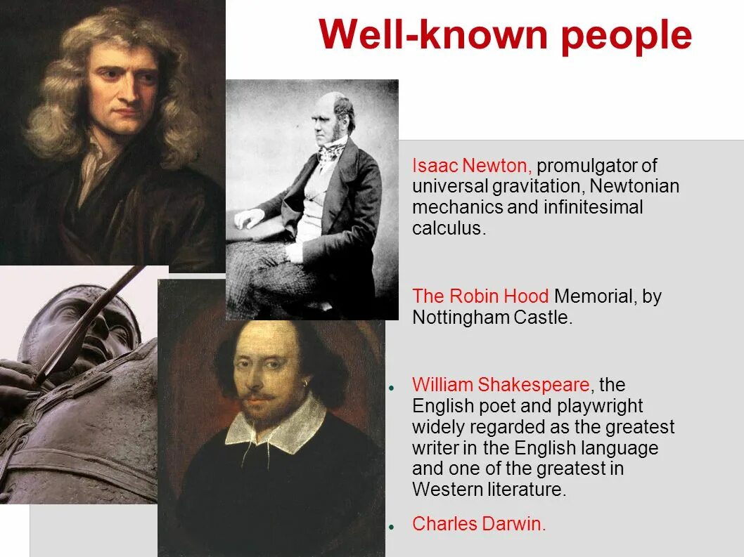 Well-known. Well-known people. Well known as. A well known person