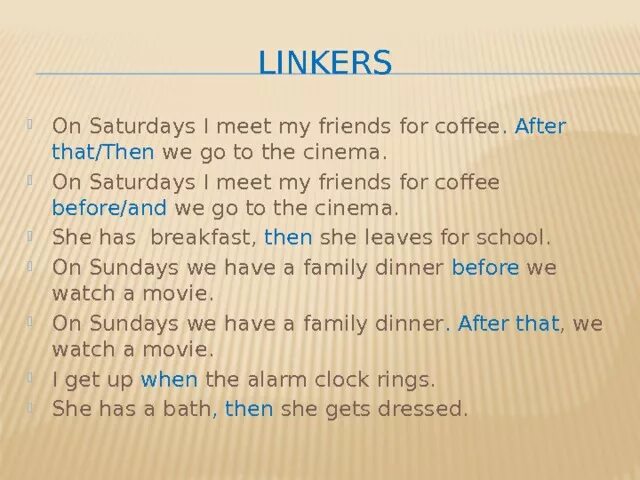 Linkers в английском упражнения. Linkers в английском 6 класс. Linkers в английском 6 класс упражнения. Предложения с after that.