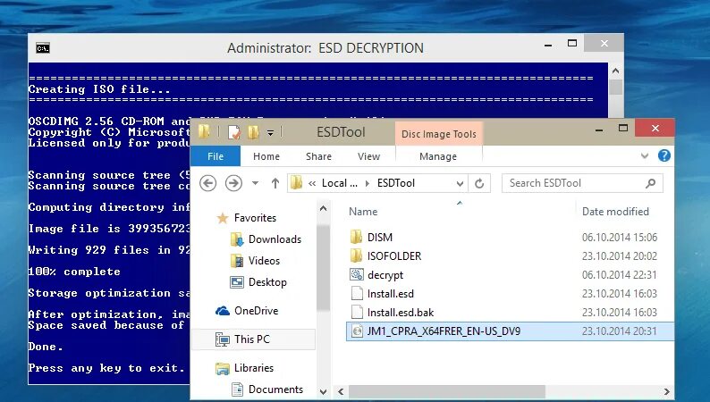 Открыть файл install esd. Esd-iso. esd iso флешка как установить.