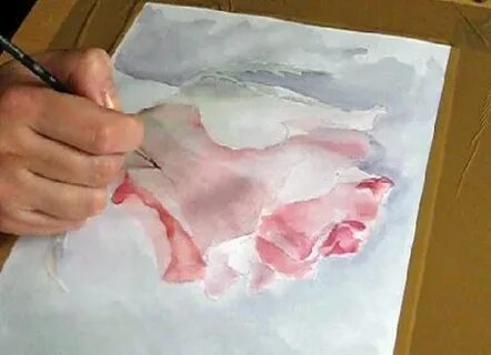 Пошагово нарисовать акварелью