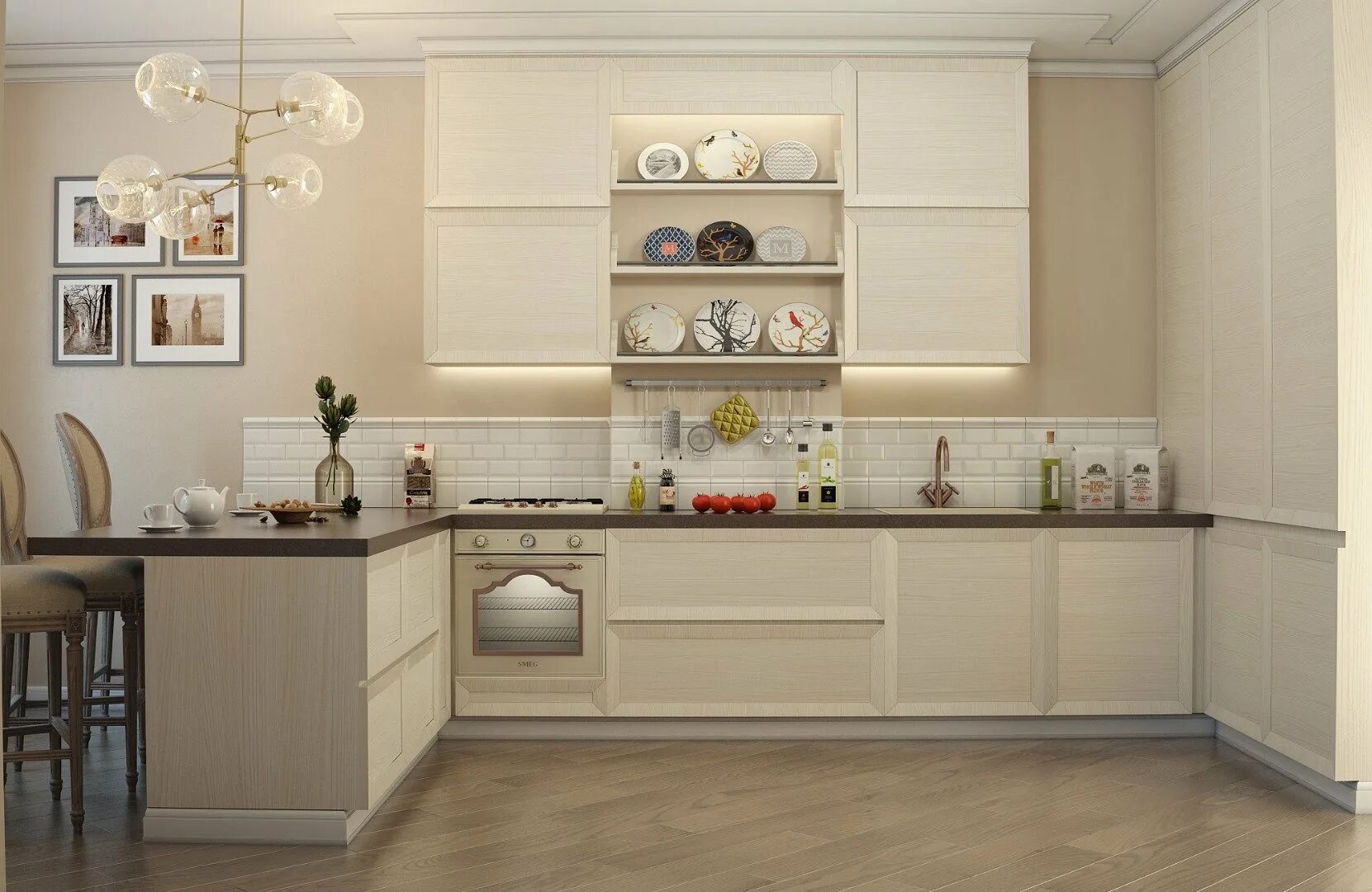 Кухня бежевая с деревом. Интерьер кухни. Кухонный гарнитур светлый. Бежевые кухни. Бежевые кухни.