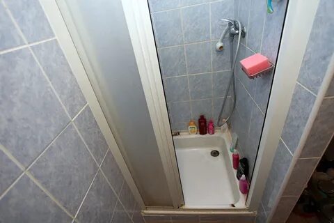 Ванна в комнате общежития