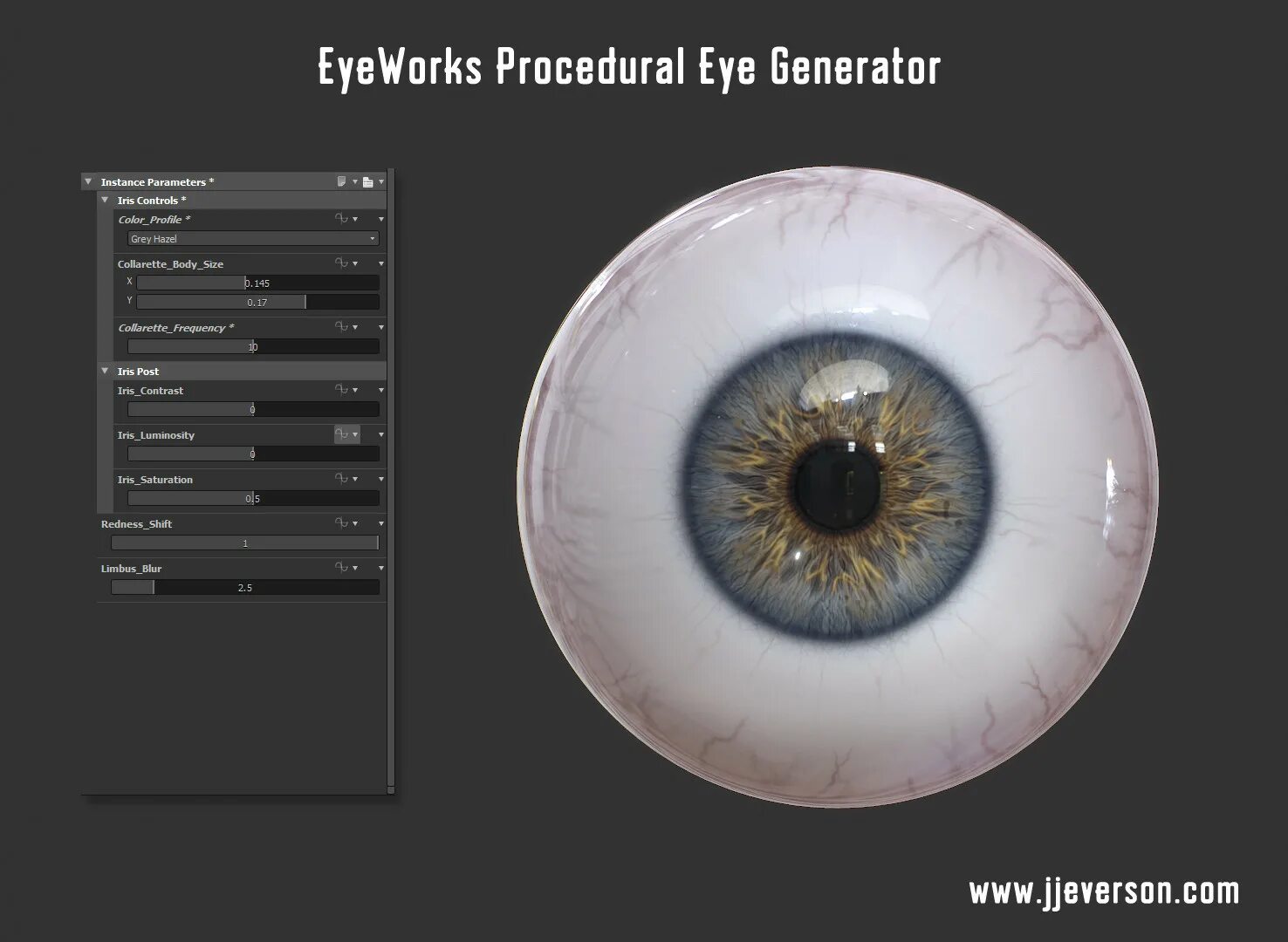 Procedural generator. Substance painter eye. eye generator. substance painter eye material. ultimate eye generator.