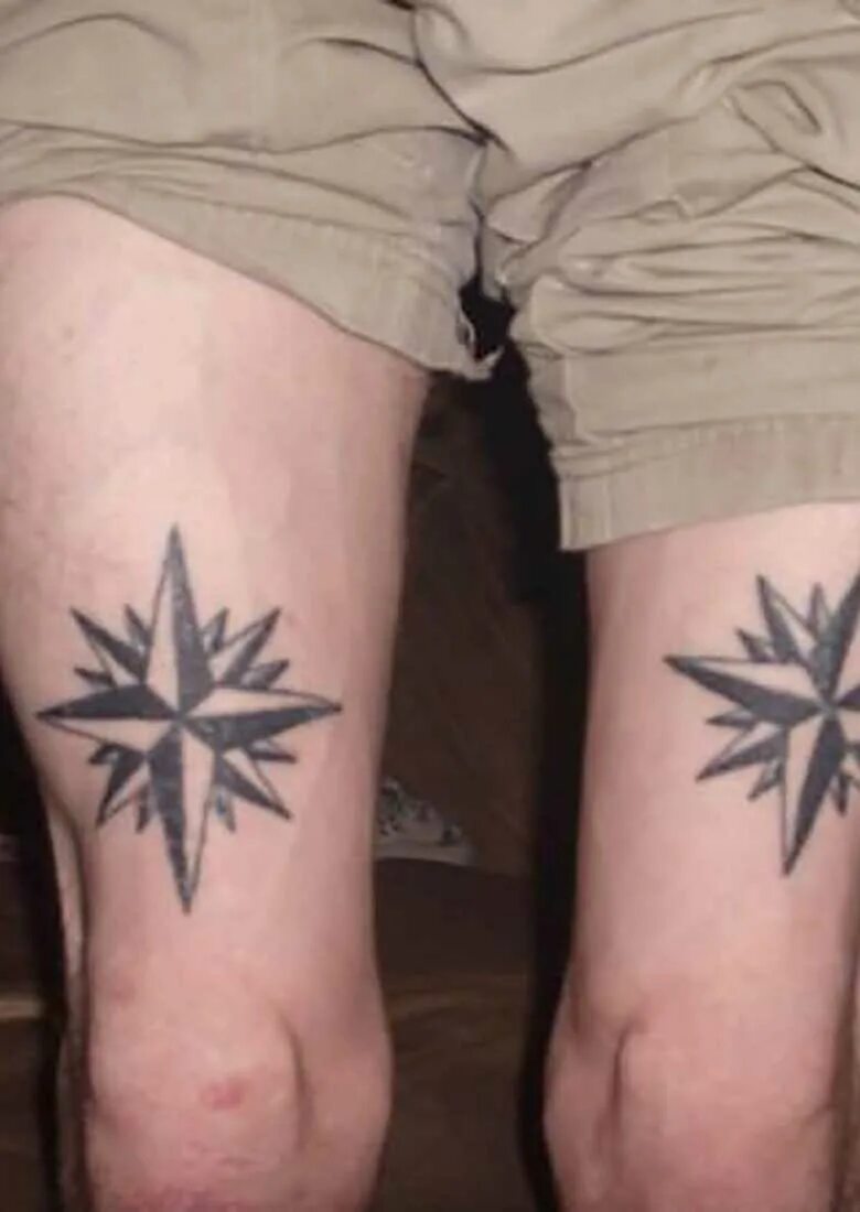 Что значит тату на колене. Звезды на коленях. Звёзды на коленях наколки.