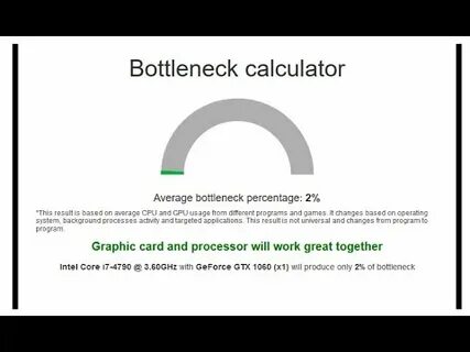 Bottleneck calculator