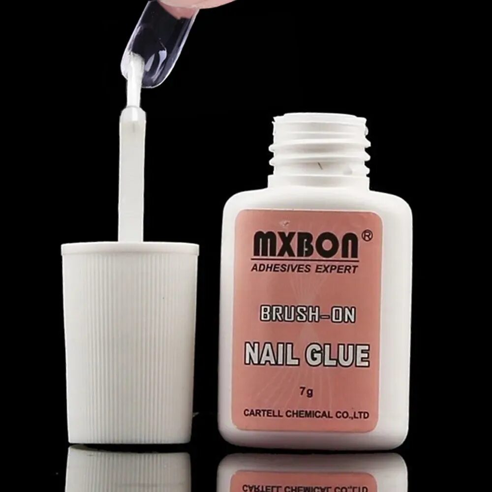 Клей для ногтей где купить. MXBON клей для ногтей. Клей для типс MXBON. Клей для ногтей Nail Glue. Клей для типс 10 гр Brush-on Nail Glue.