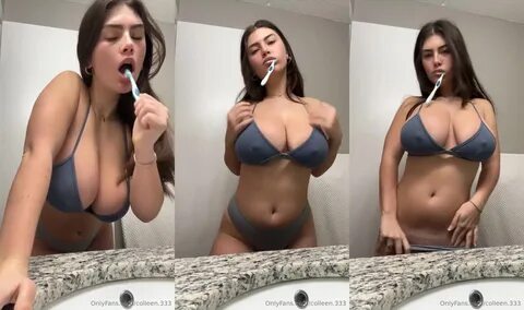 Colleen.333 Leaked Brushing Her Teeth While Teasing Her Huge Tits.