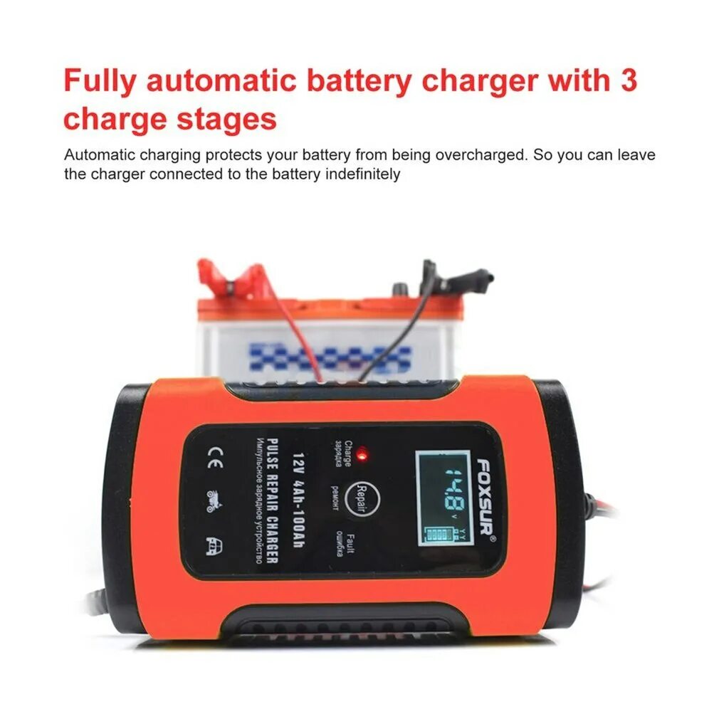 12v pulse repair charger инструкция. 12v Intelligent Pulse Repair Charger. Зарядное устройство FOXSUR 12v 4ah-100ah. Intelligent Battery Charger 12v. Pulse Repair Battery Charger 12v 8a-24v 4a.