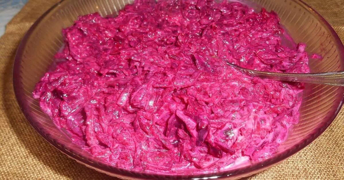 Рецепт свекольного салата с чесноком