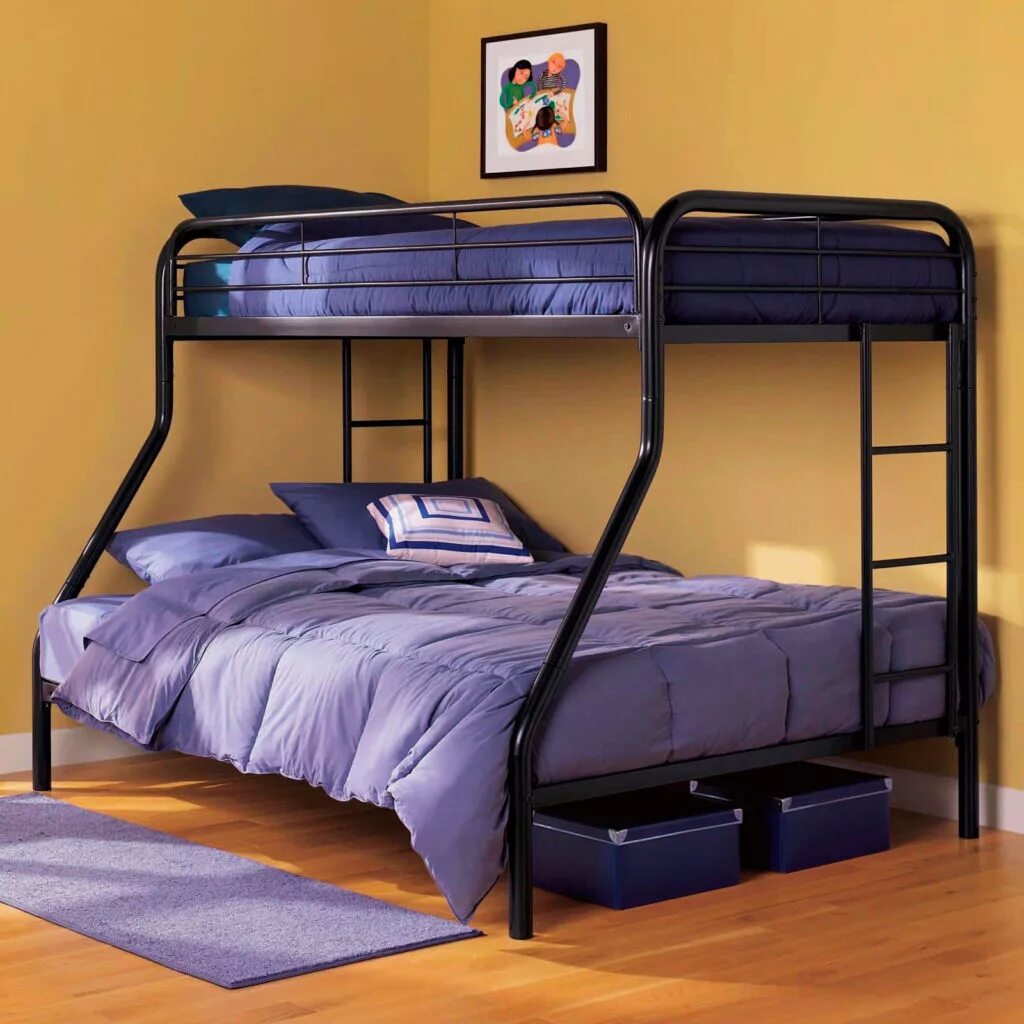 Двухэтажный спальный. Двухъярусная кровать Gunmetal Full/Full Bunk Bed. Двухъярусная кровать Twin/Full Bunkbed (Metal). Кровать металлическая двухъярусная 1964x930x1750. Трехспальная кровать взрослая одноярусная.
