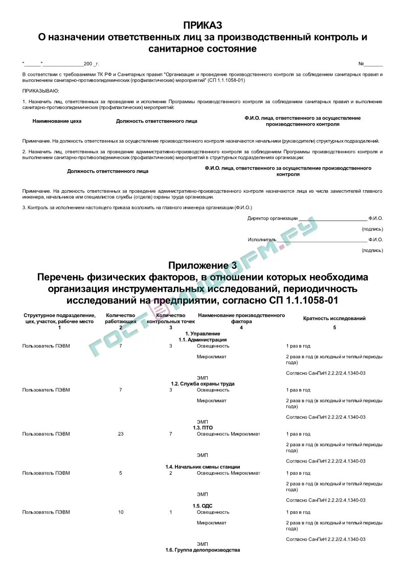 О назначении ответственного за производственный контроль. Приказ о плане производственного контроля. Приказ за производственный контроль. Приказ об организации производственного контроля. Программа производственного контроля приказ.