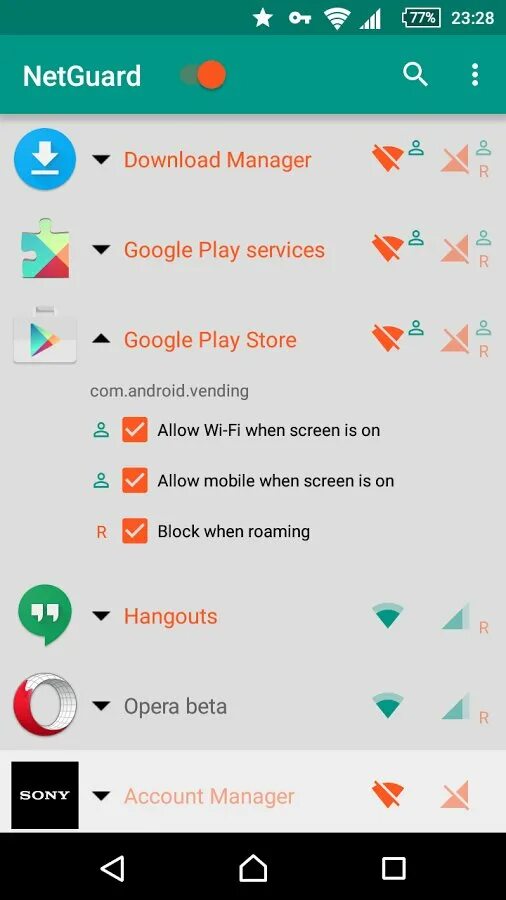 Allow mobile. NETGUARD. Программа для прошивки андроида гугл плей. Бесплатный брандмауэр гугл плей. Помощь андроидам.