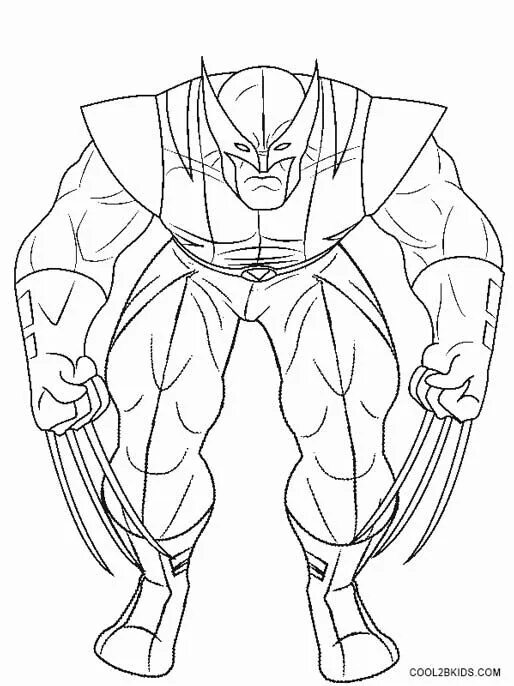 Росомаха раскраска для детей распечатать Logan/wolverine Line Avengers coloring pages, Avengers coloring, Superman colori
