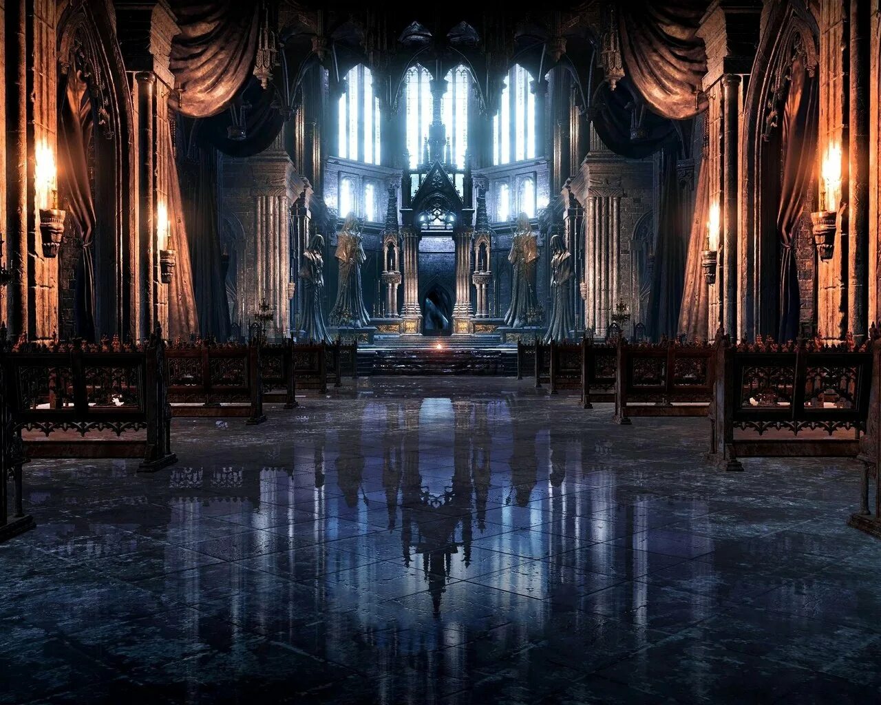 Тронный зал темного Властелина арт. Замок Дракулы Тронный зал. Готика замок Тронный зал. Тронный зал королевы вампиров.