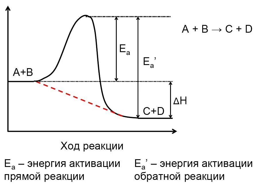 Энергия активации химической реакции формула. График энергии активации эндотермической реакции. Энергия активации химической реакции ферменты. График хода реакции. Энергетическая диаграмма химической реакции.